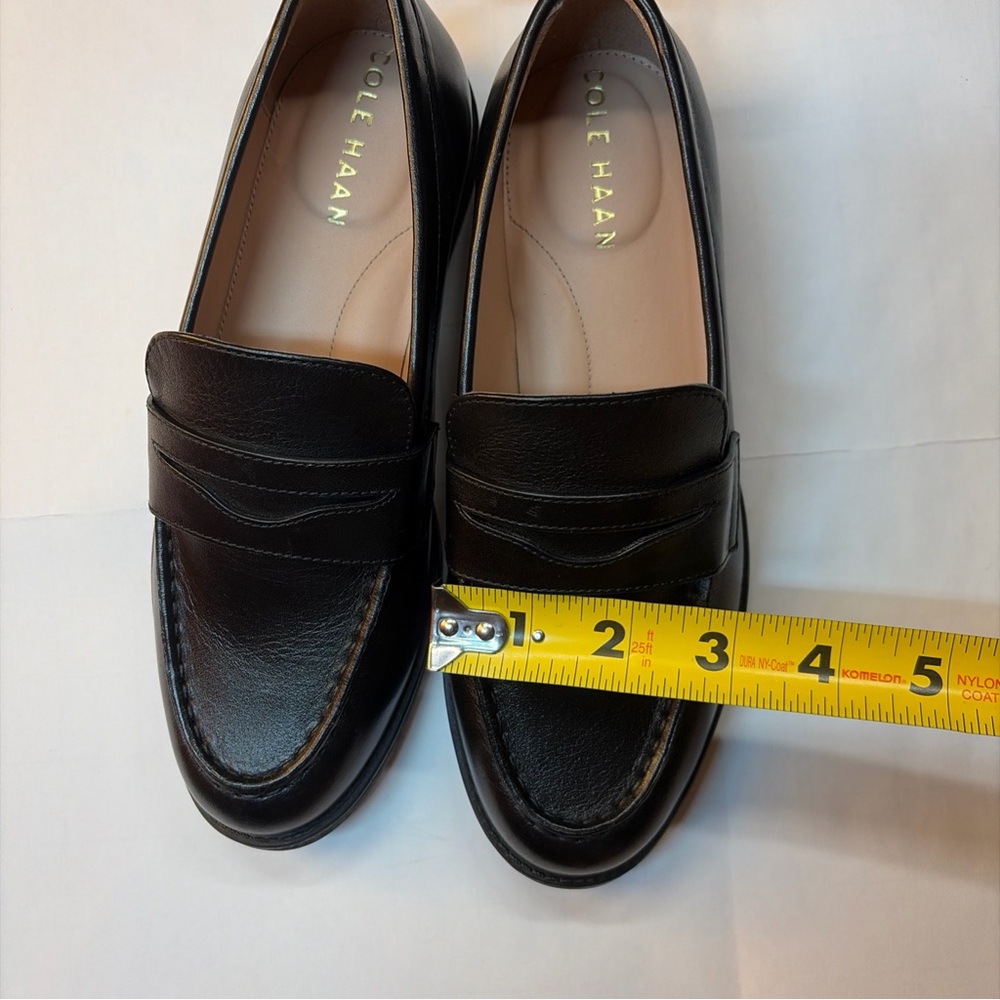 Cole Haan Shoes Womens Size 5B (L23) Black Stassi Penny Loafer LeatherW28188 - Picture 8 of 14